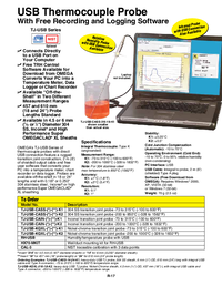 Thumbnail of document Data Sheet - TJ-USB Thermocouple Probe w/USB Connection for PC
